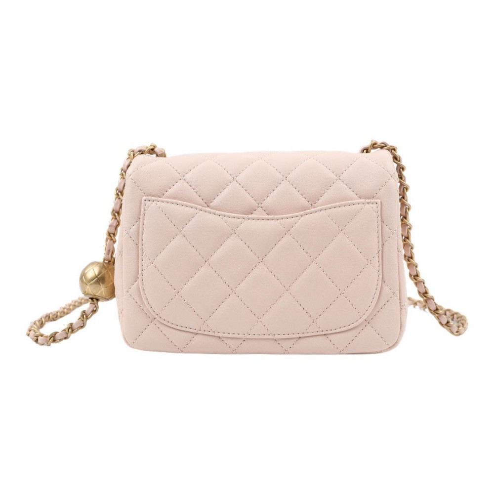 Chanel Flap Bag Gold Ball Pink
