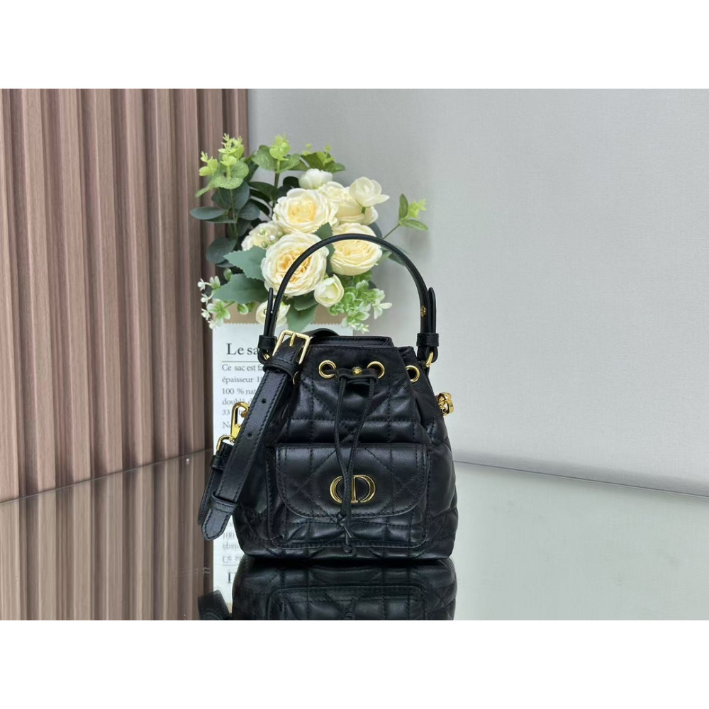 Miniature Dior Caro Bucket Bag