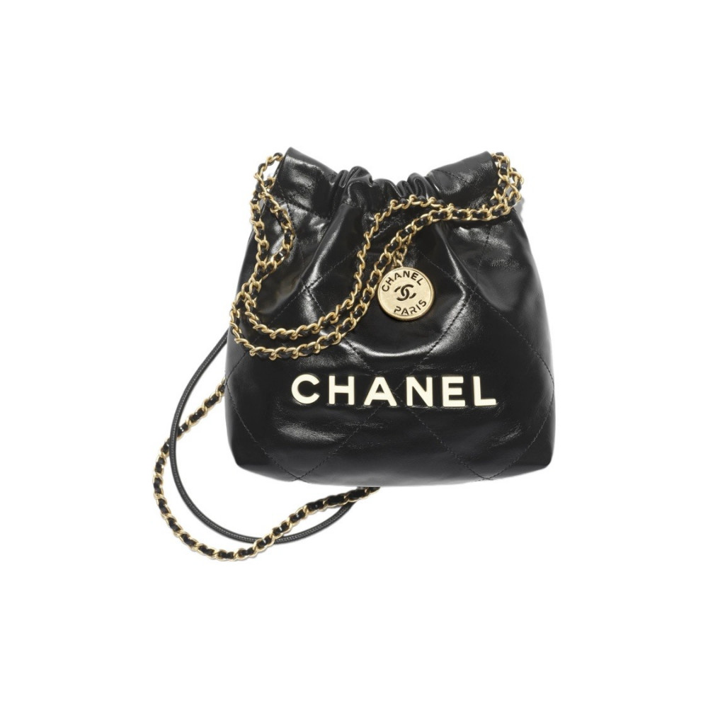 Chanel 22 Mini Handbag White Logo