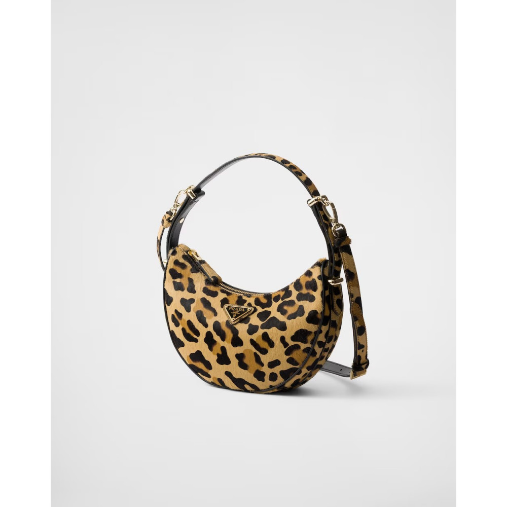 Prada Arqué Printed Leather Shoulder Bag