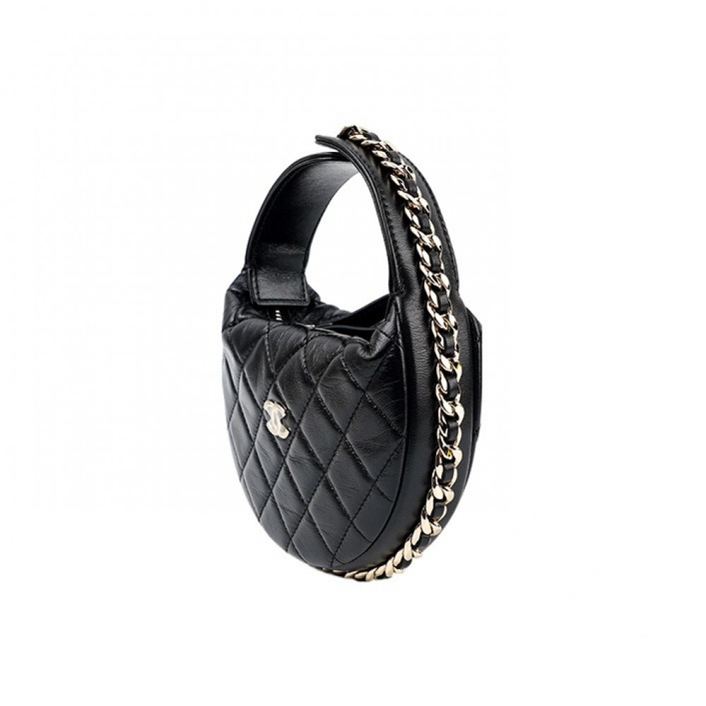 Chanel 23C Pouch Evening Bag Black