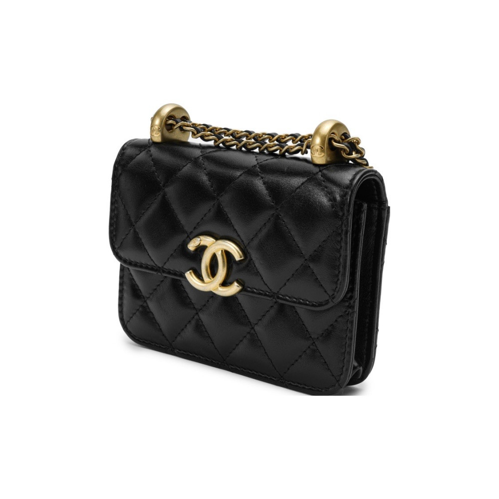 Chanel 21A Pocket Flap Bag Gold Ball 