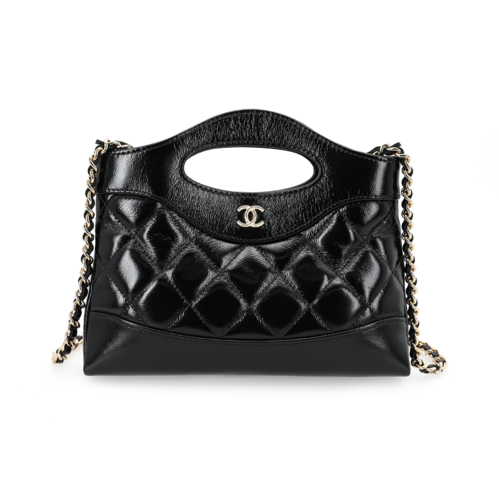 Chanel 31 Nano Mini Shopping Bag Black