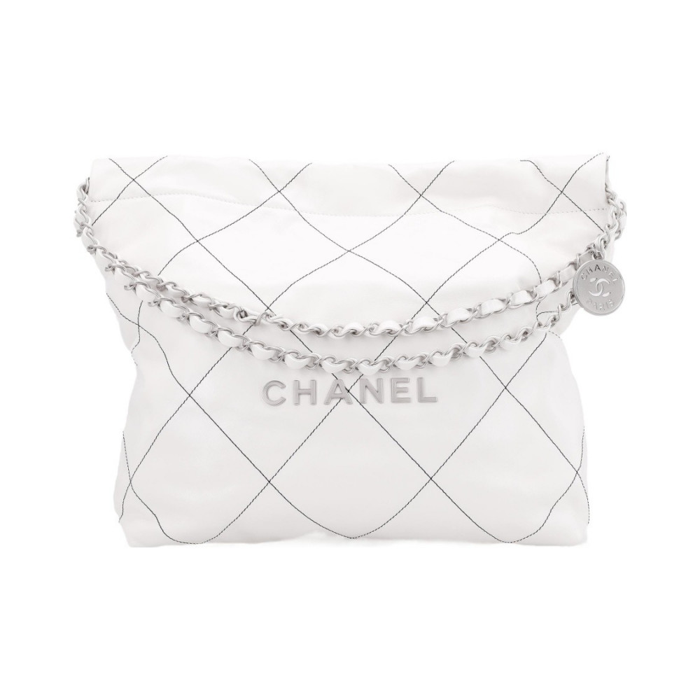 Chanel 22 Handbag With Black Line
