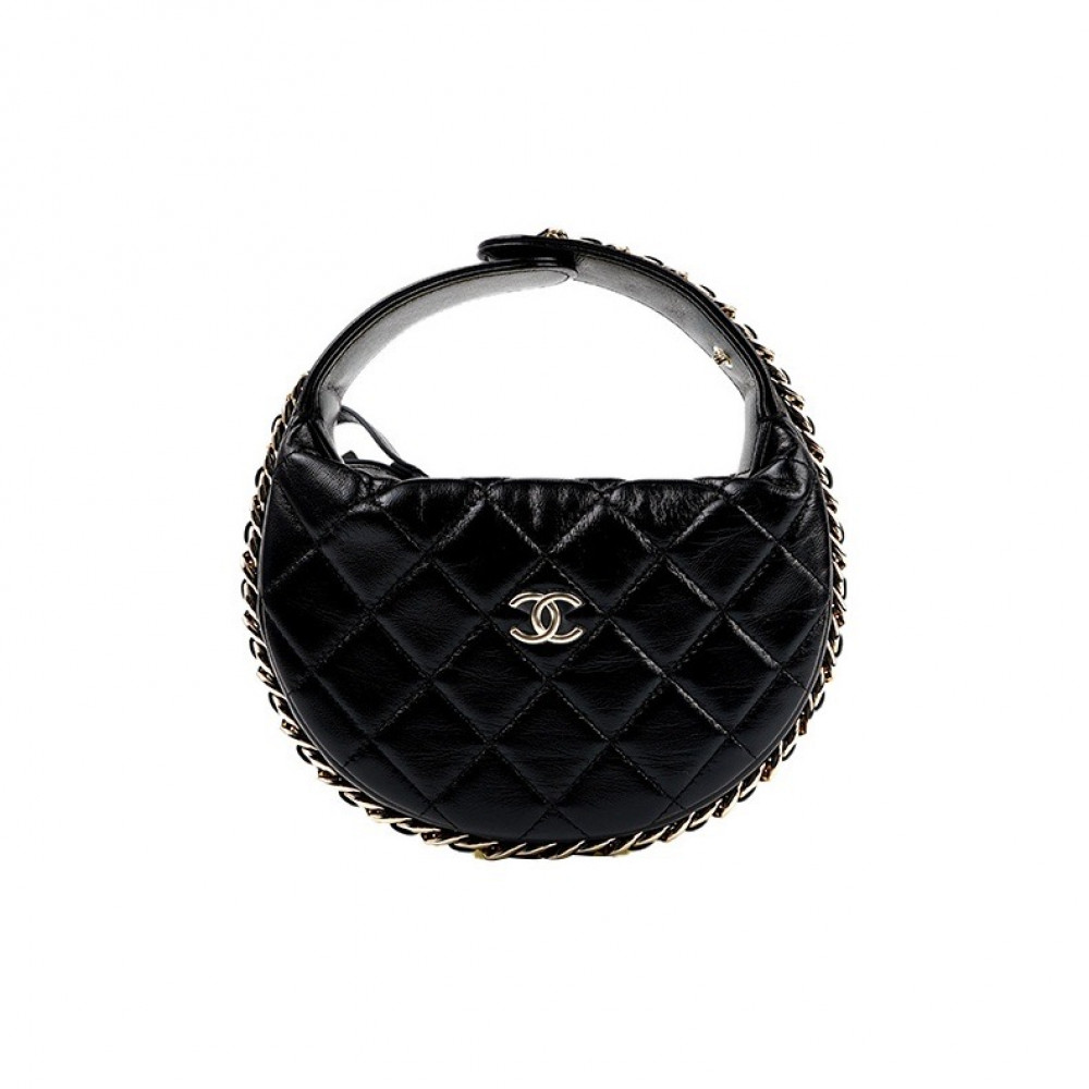Chanel 23C Pouch Evening Bag Black