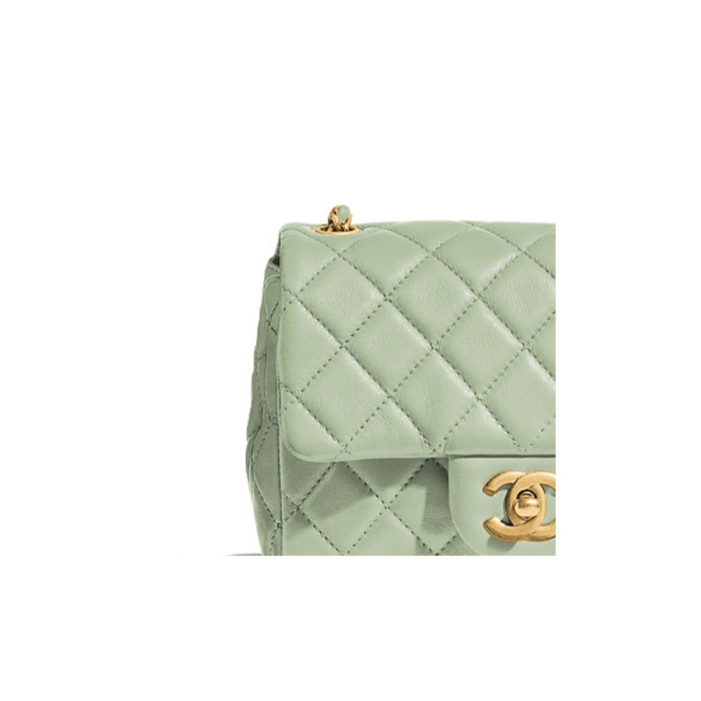 Chanel Flap Bag Gold Ball Green