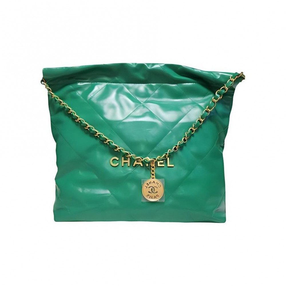 Chanel 22 Handbag Dark Green