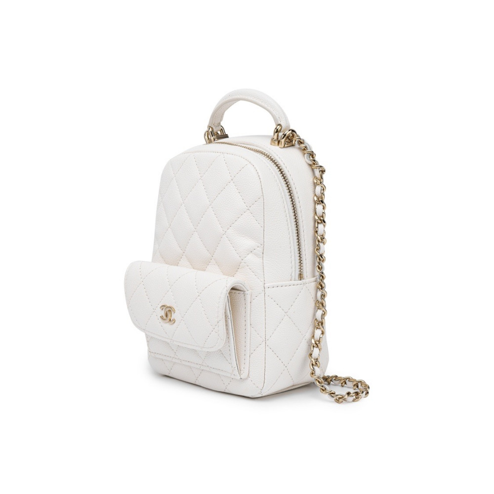 Chanel Mini Backpack White
