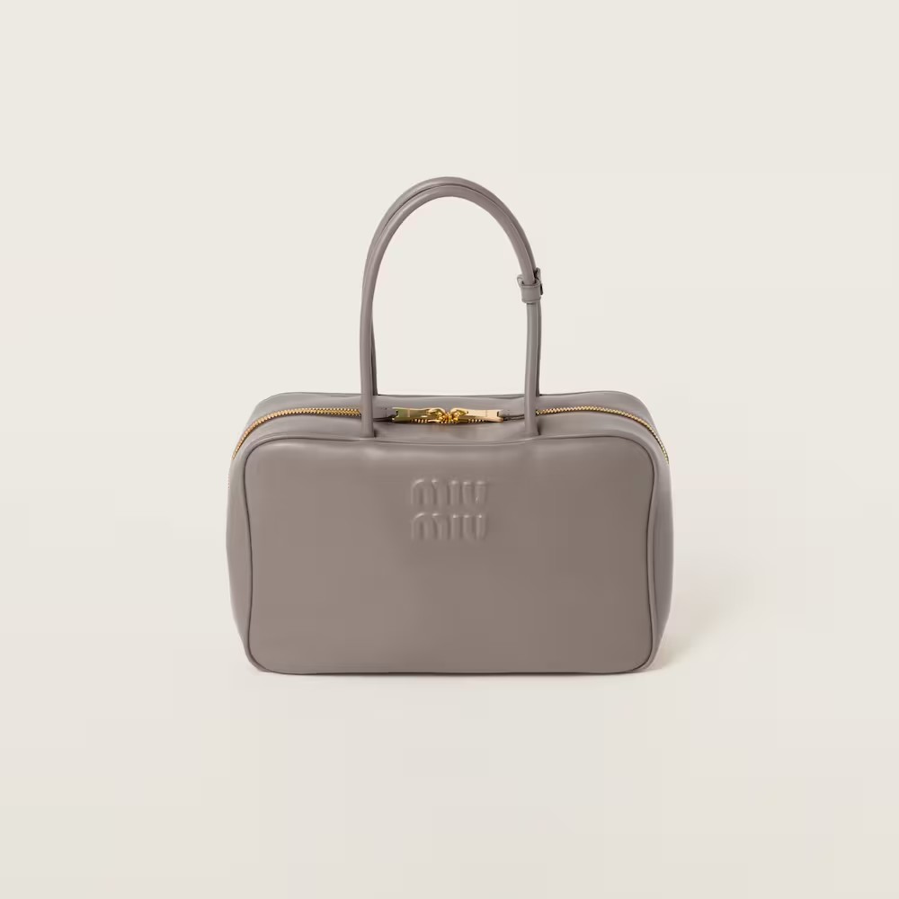 Leather Beau Handbag Clay-Gray