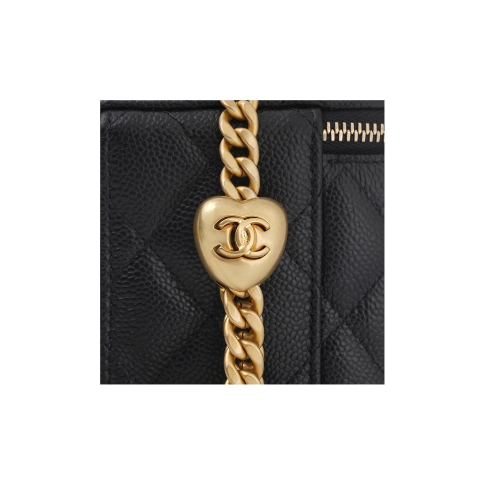 Chanel 23P Lipstick Box With Chain Black