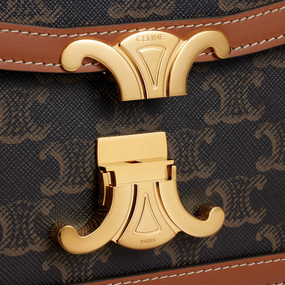 Teen Triomphe Bag In Triomphe Canvas And Calfskin Teen Triomphe Bag In Triomphe Canvas And Calfskin