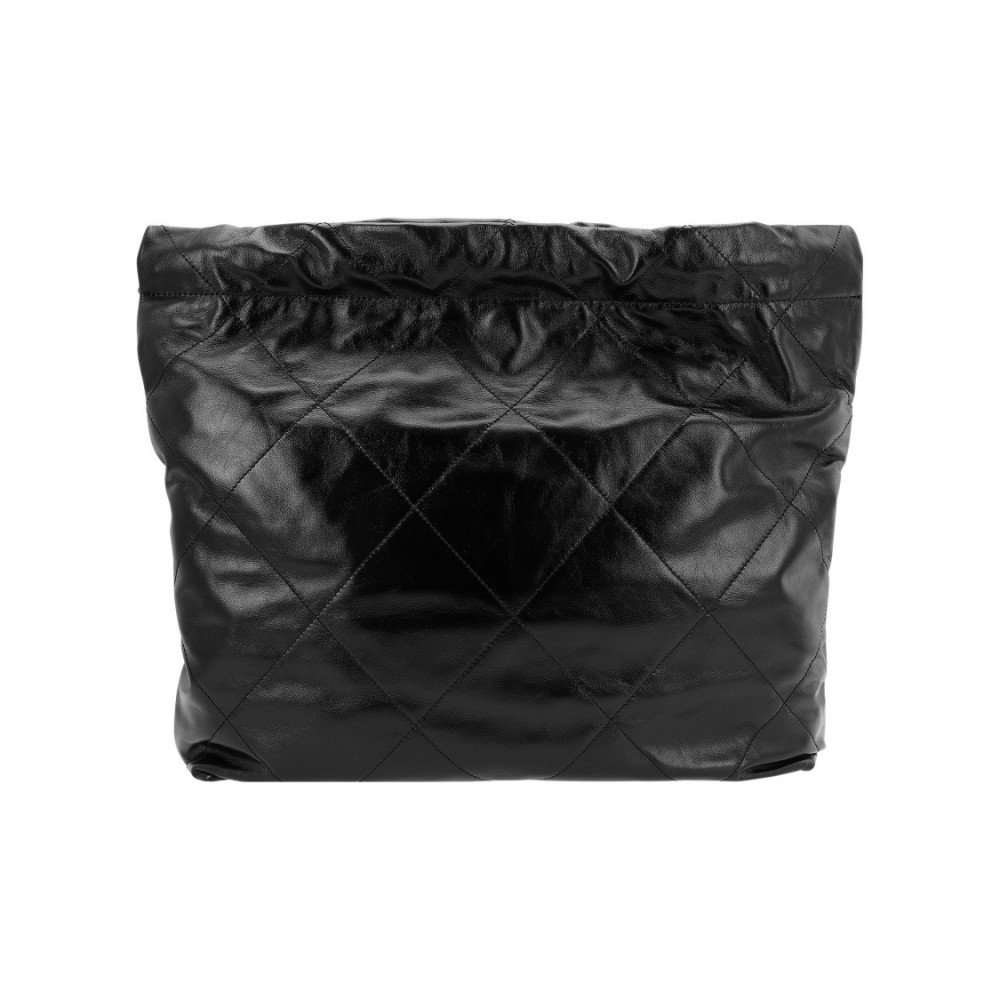 Chanel 22 Handbag White Logo