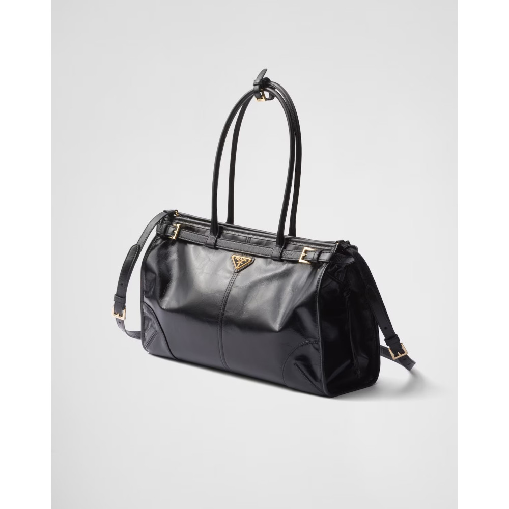 Prada Bonnie Large Leather Handbag