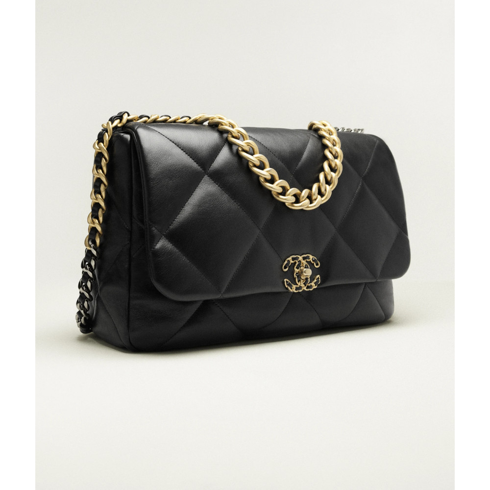 Chanel 19 Maxi Handbag Black Chanel 19 Maxi Handbag Black