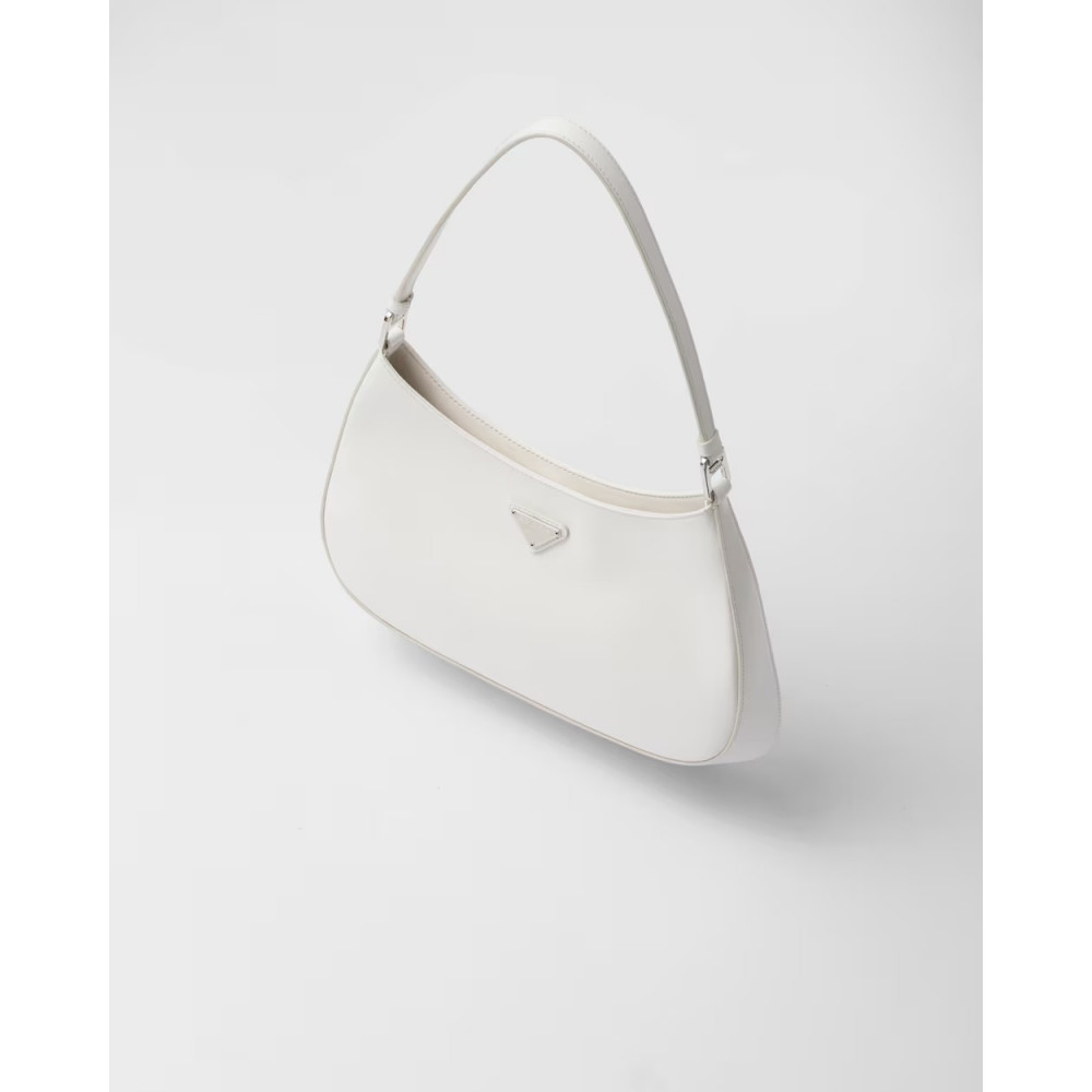 Prada Cleo Glossy Leather Shoulder Bag