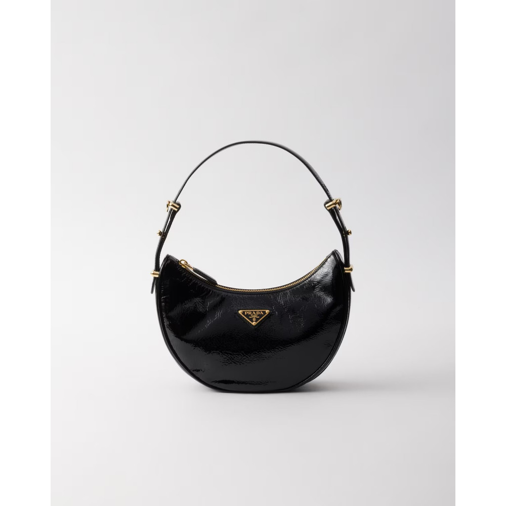 Prada Arqué Naplak Painted Leather Shoulder Bag