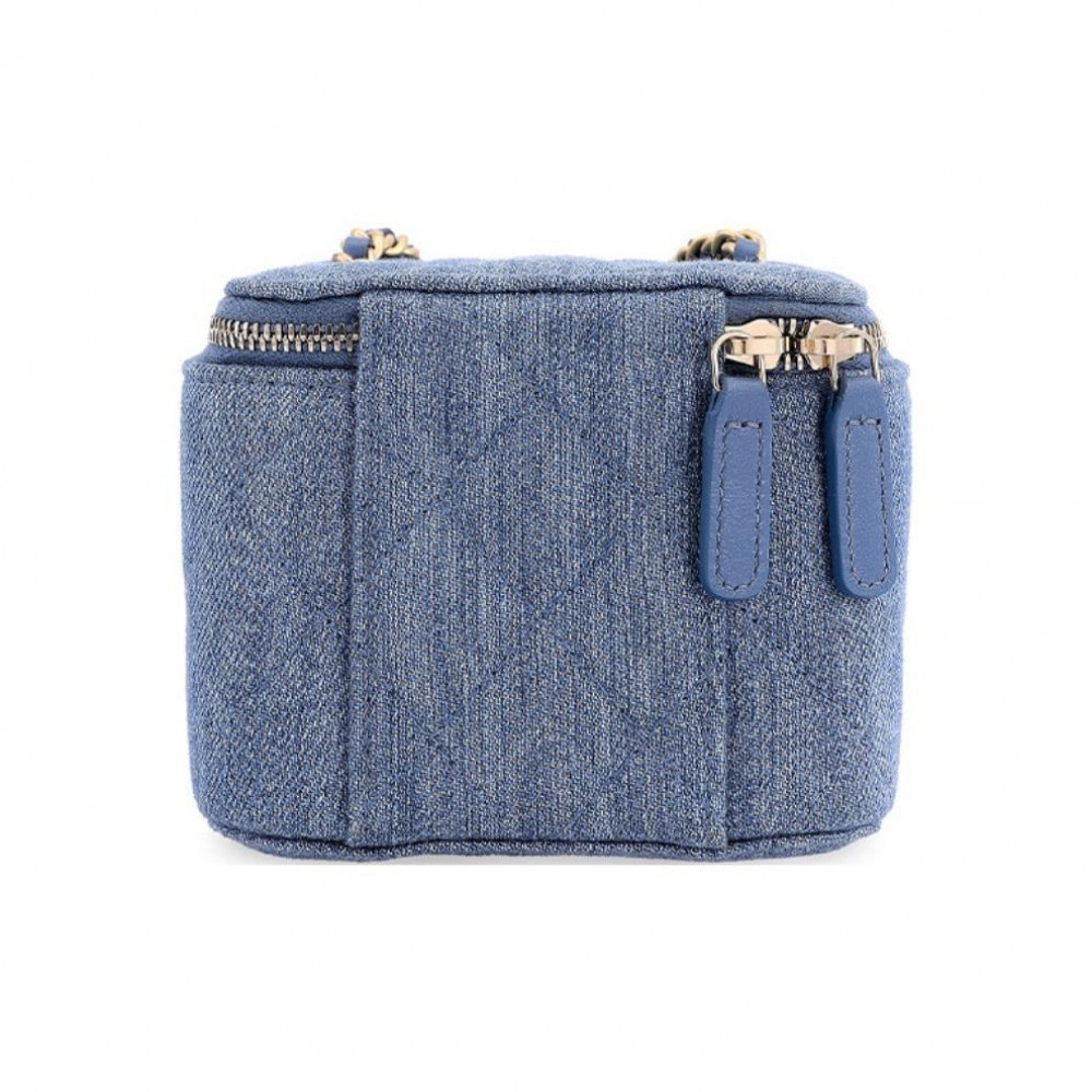 Chanel Denim Box With Chain