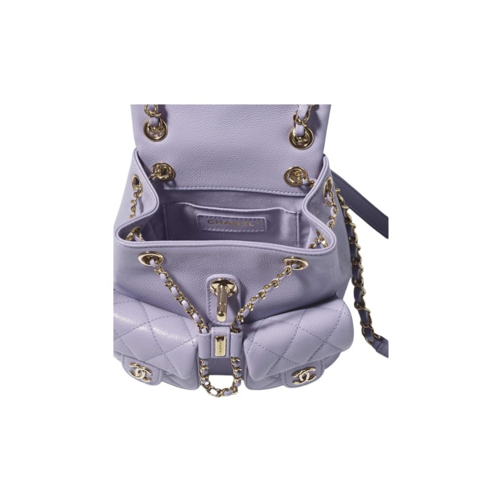 Chanel Grained Calfskin Backpack 