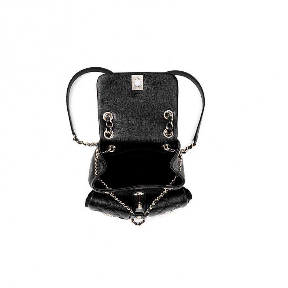 Chanel Grained Calfskin Backpack 
