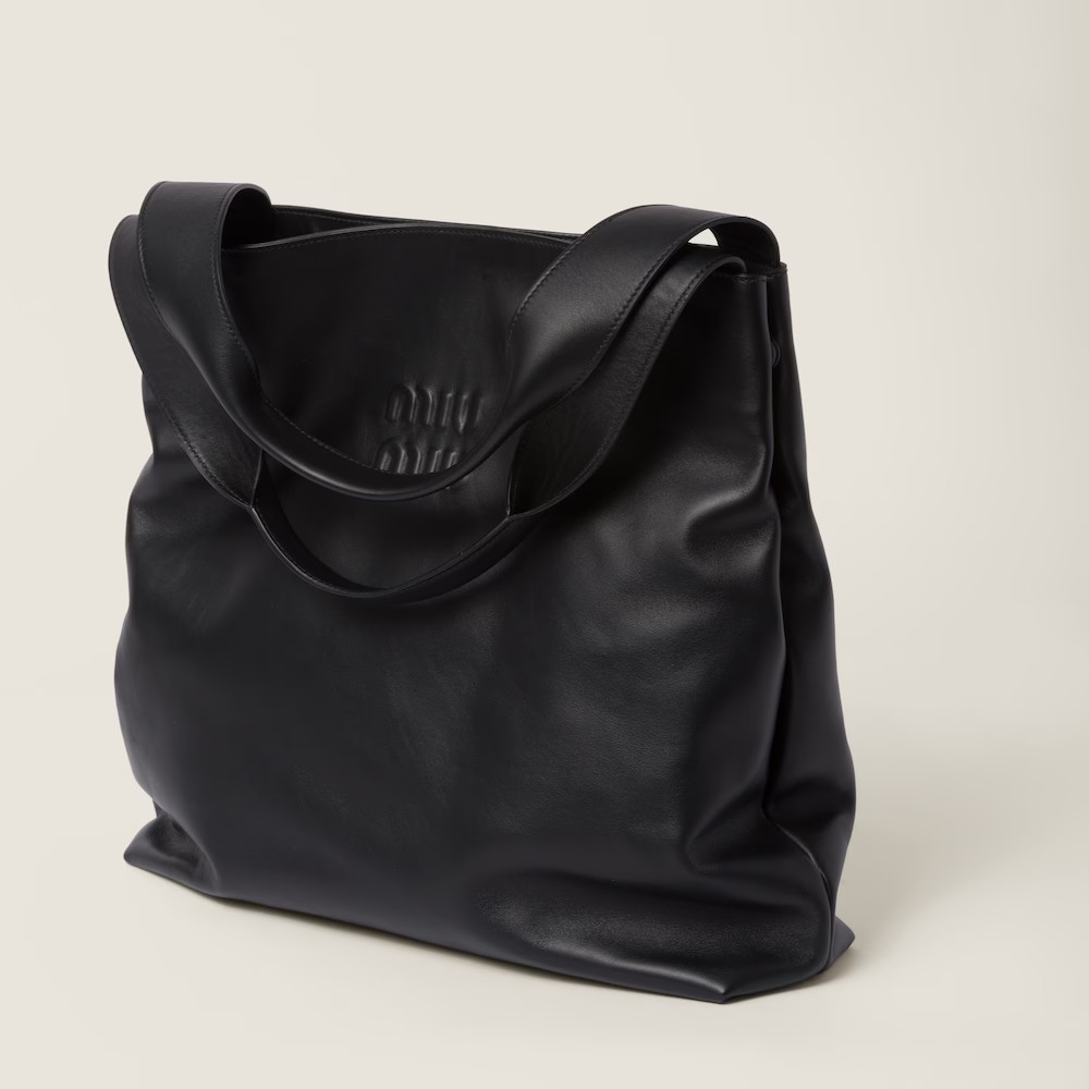 Leather Hobo Handbag