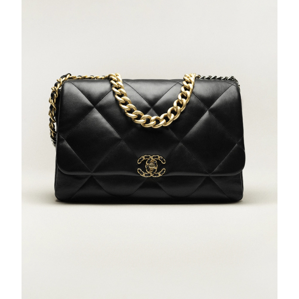 Chanel 19 Maxi Handbag Black Chanel 19 Maxi Handbag Black