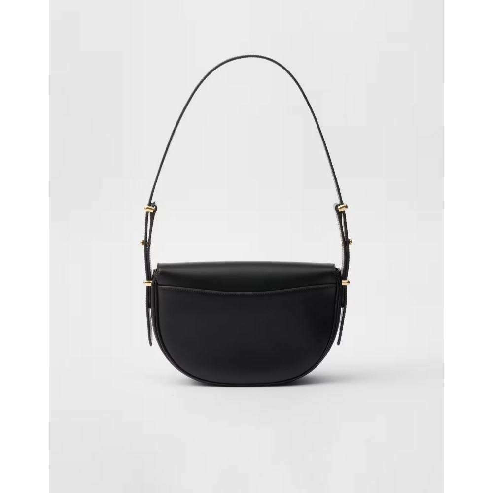 Prada Arqué Flip Leather Shoulder Bag