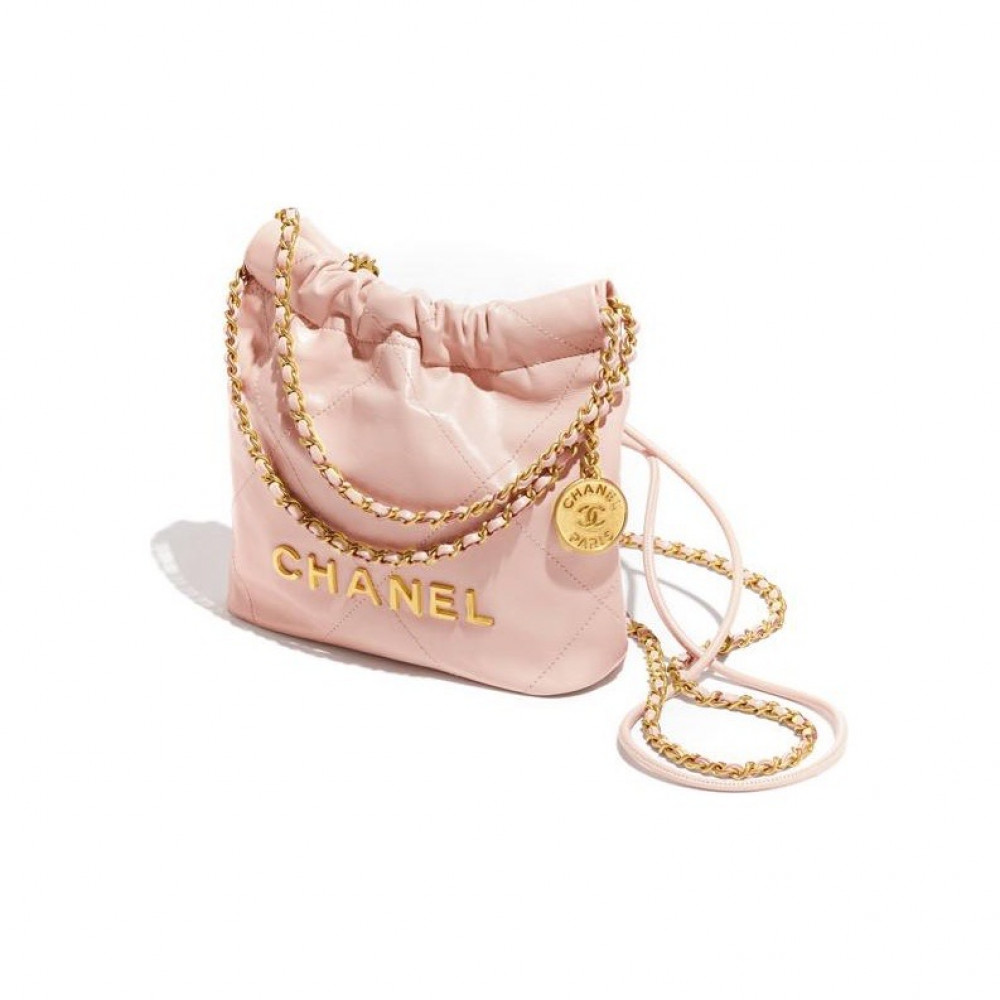 Chanel 22 Mini Handbag Light Pink