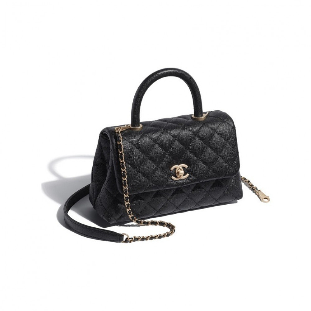 Chanel Classic Caviar Cocohandle Black