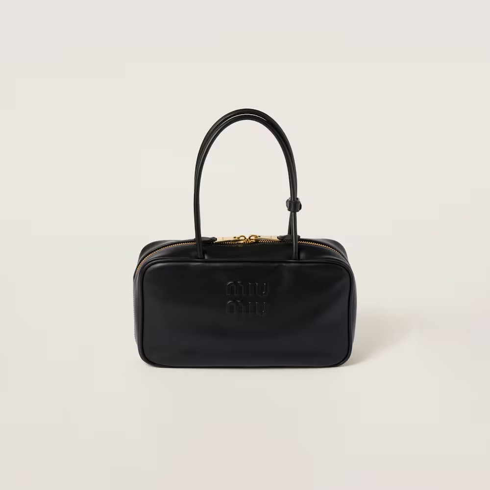 Beau Leather Handbag Black Color
