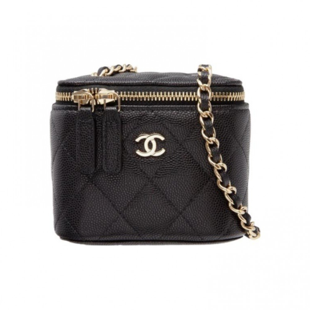 Chanel Cluth With Chain Vanity Box 