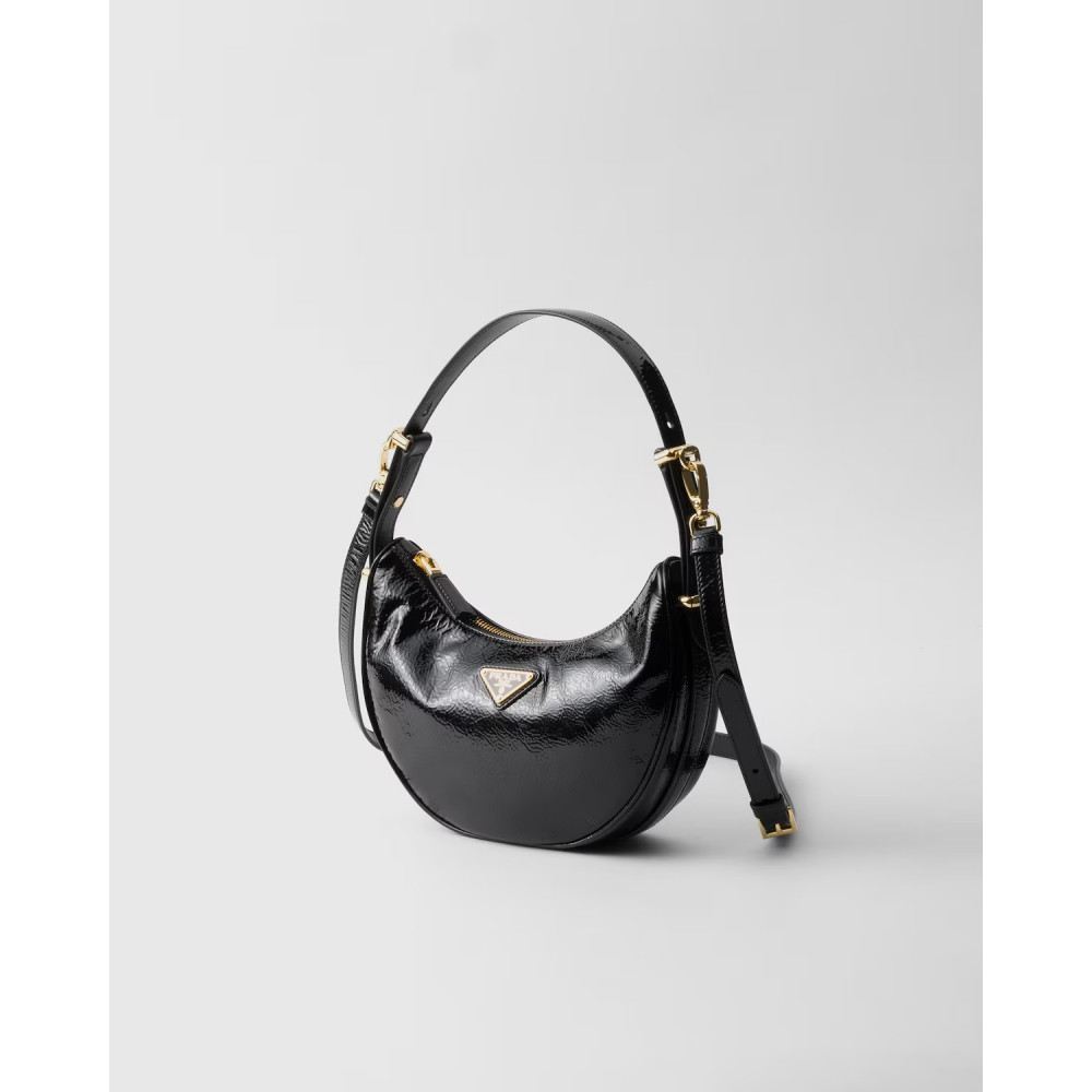 Prada Arqué Naplak Painted Leather Shoulder Bag