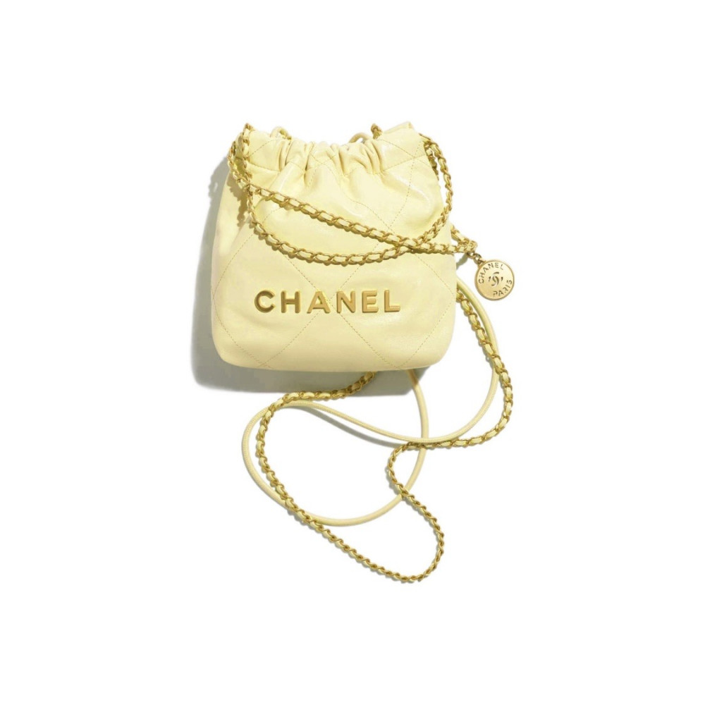 Chanel 22 Mini Handbag Yellow