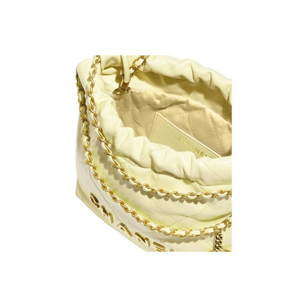 Chanel 22 Mini Handbag Yellow