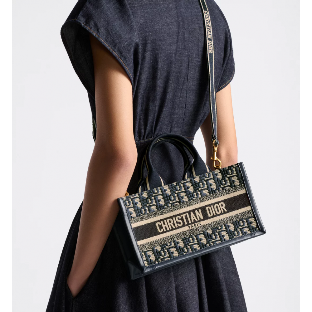 East-West Dior Book Tote With Strap East-West Dior Book Tote With Strap