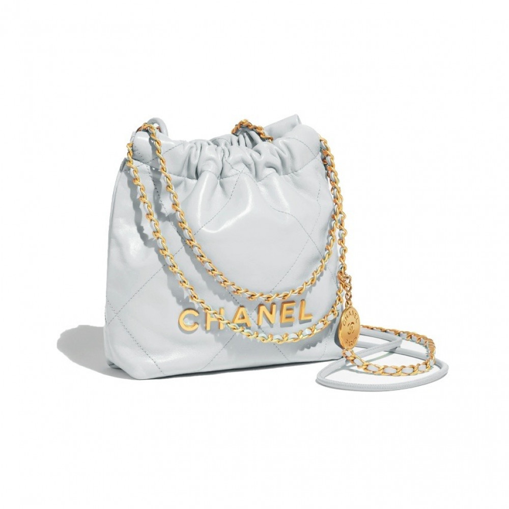 Chanel 22 Mini Handbag Light Blue