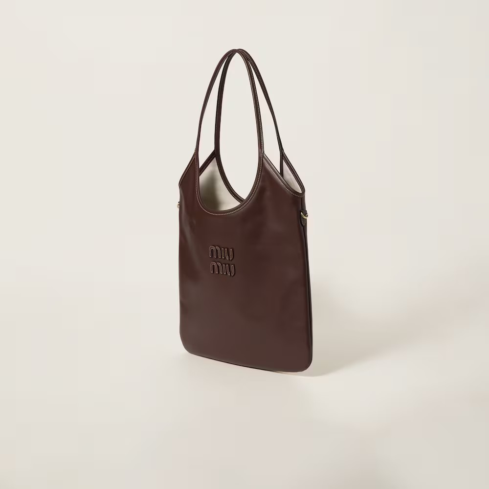 Ivy Leather Handbag Shrubby Oak Color