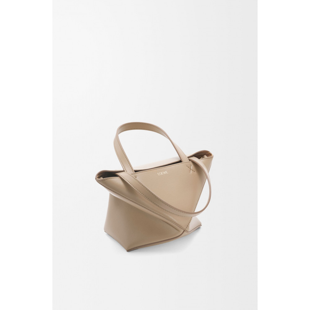 Mini Puzzle Fold Tote In Shiny Calfskin Mini Puzzle Fold Tote In Shiny Calfskin