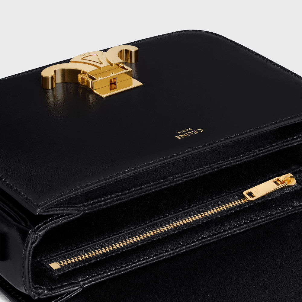 Teen Triomphe Bag In Shiny Calfskin
