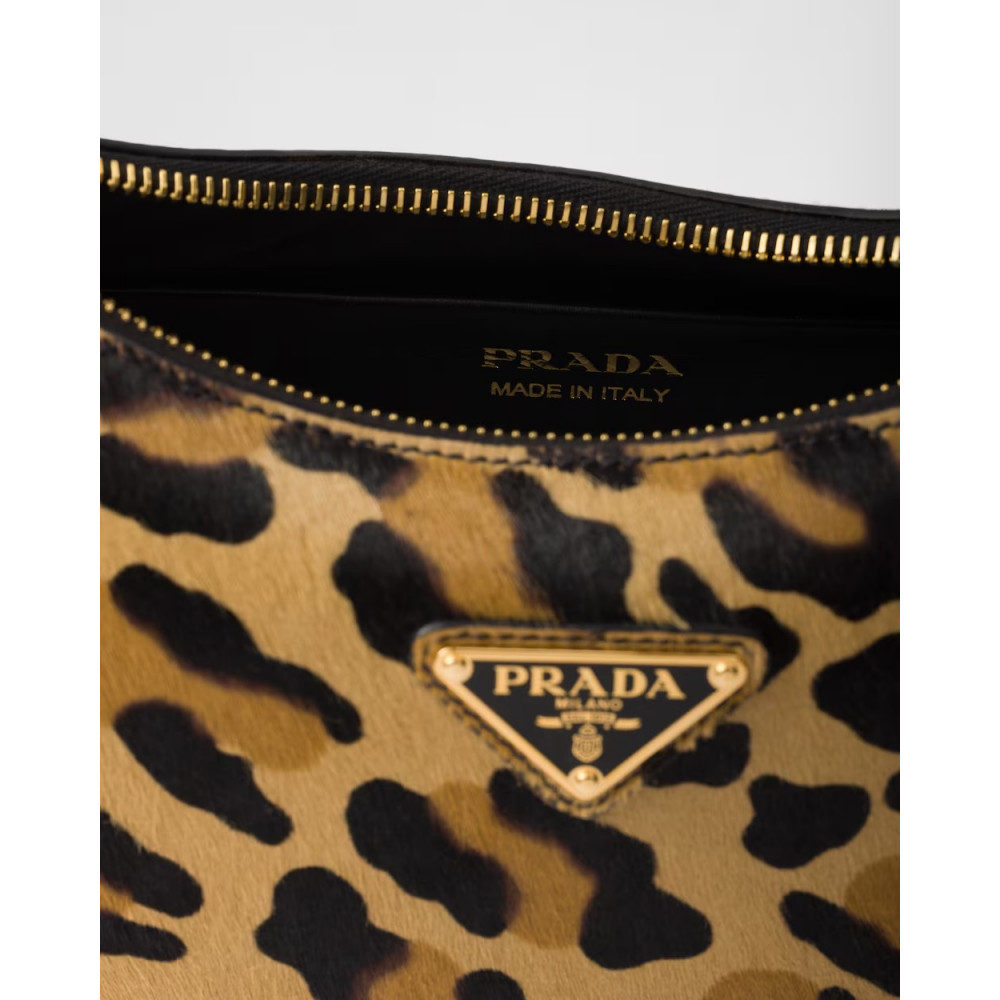 Prada Arqué Printed Leather Shoulder Bag