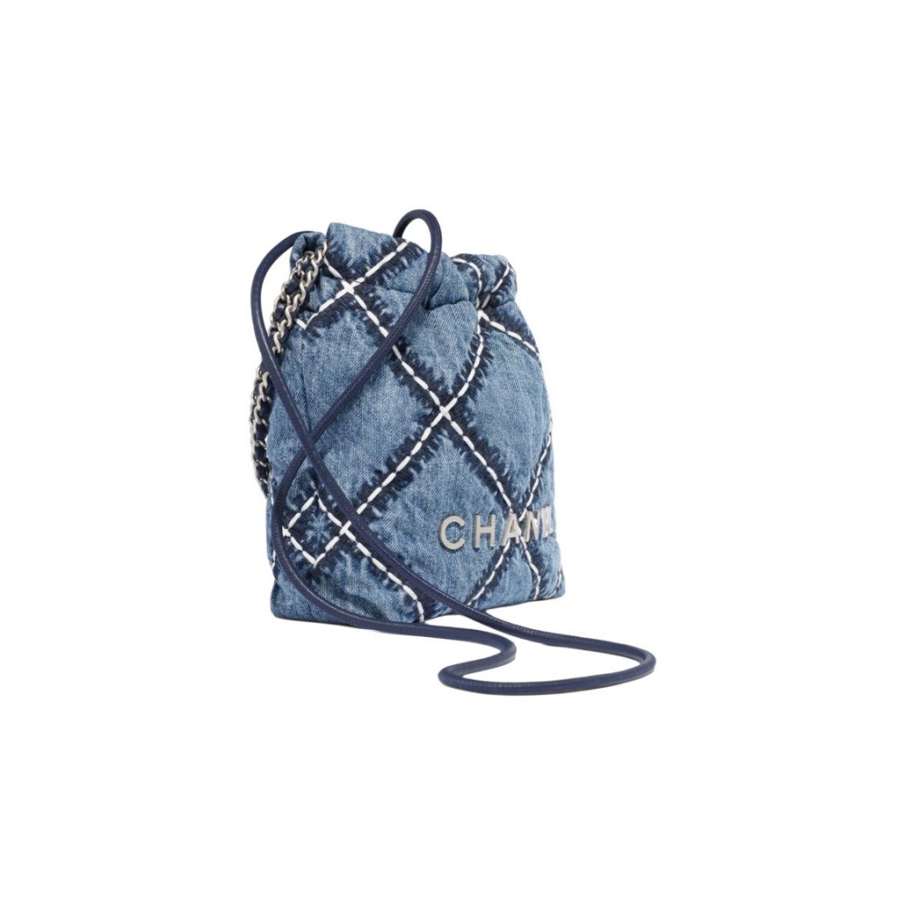 Chanel 22 Mini Handbag Denim