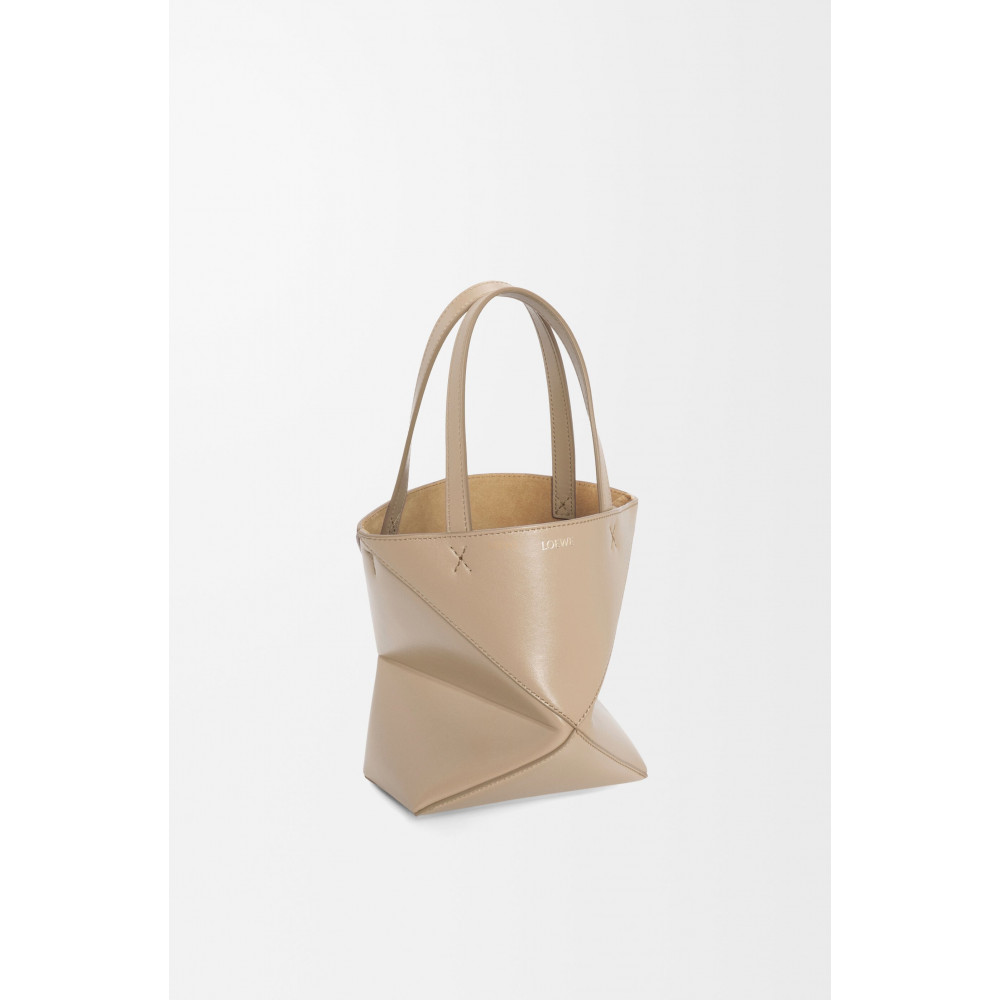 Mini Puzzle Fold Tote In Shiny Calfskin Mini Puzzle Fold Tote In Shiny Calfskin
