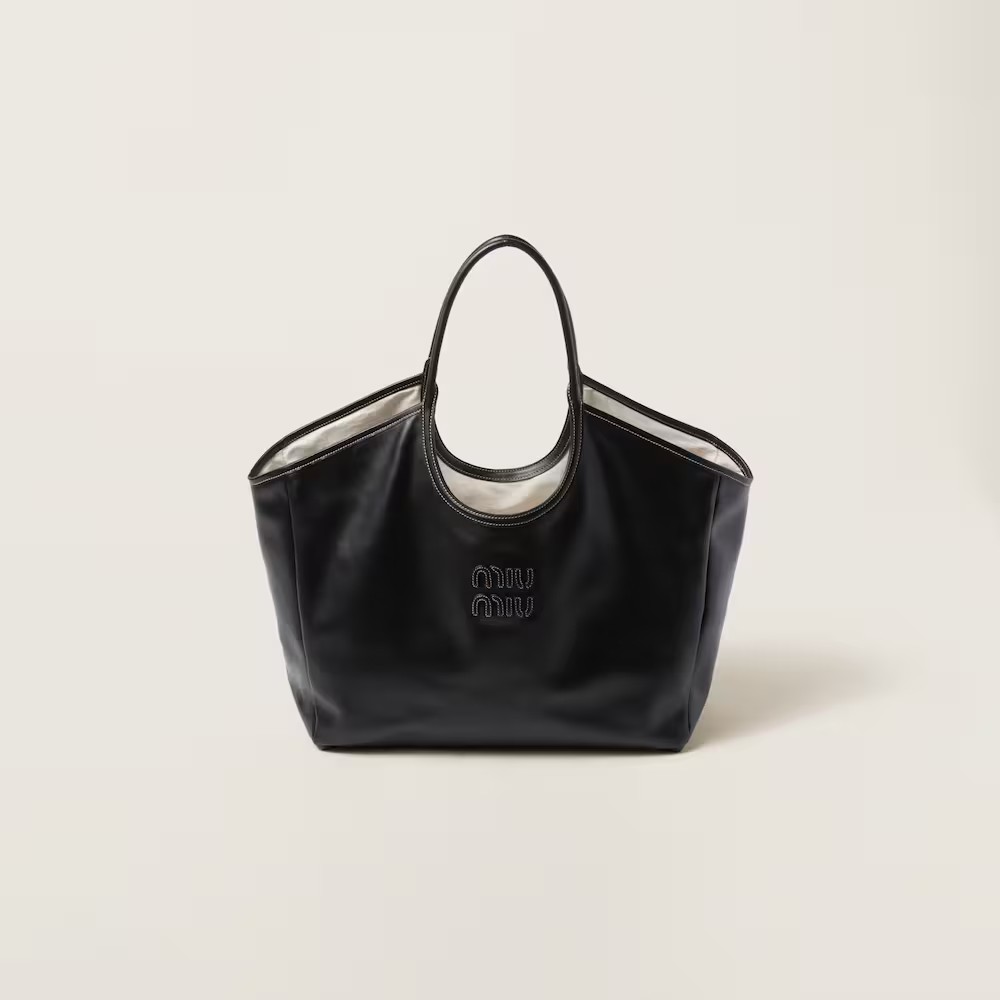 Ivy Leather Handbag Black