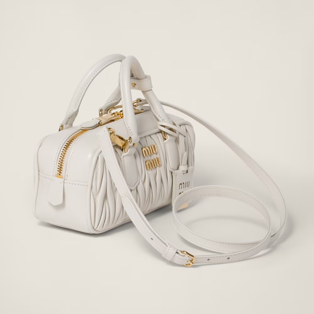 Arcadie Matelassé Small Soft Lamb Leather Handbag