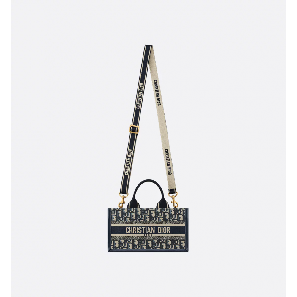 East-West Dior Book Tote With Strap East-West Dior Book Tote With Strap