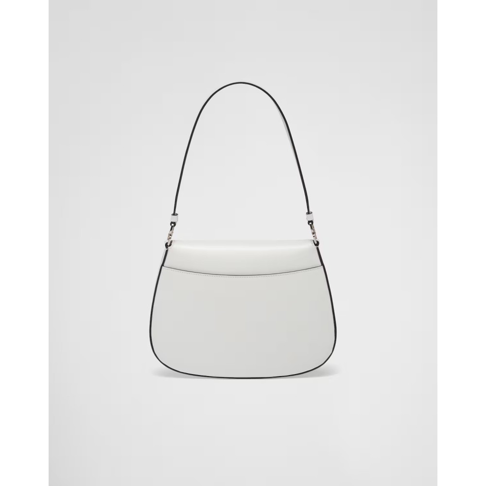 Prada Cleo Small Gloss Leather Flip Shoulder Bag