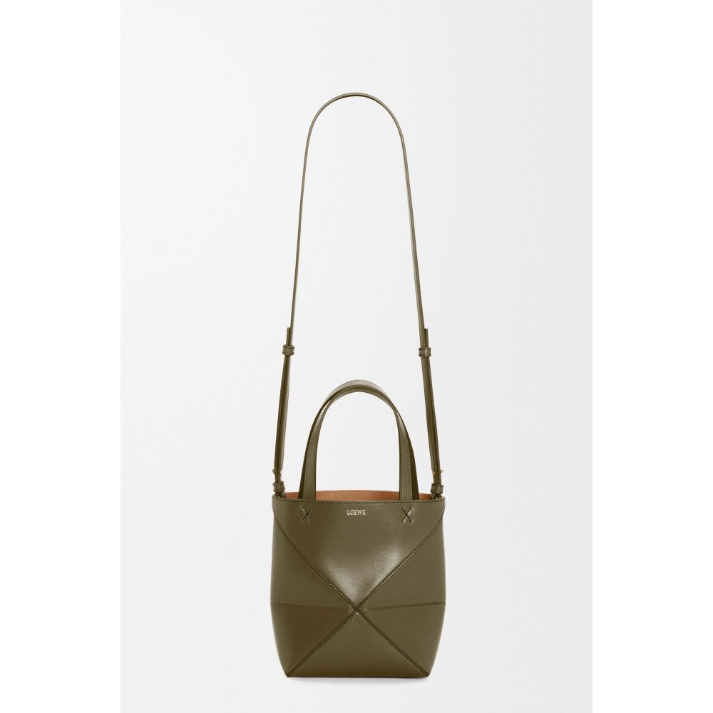 Mini Puzzle Fold Tote In Shiny Calfskin Mini Puzzle Fold Tote In Shiny Calfskin