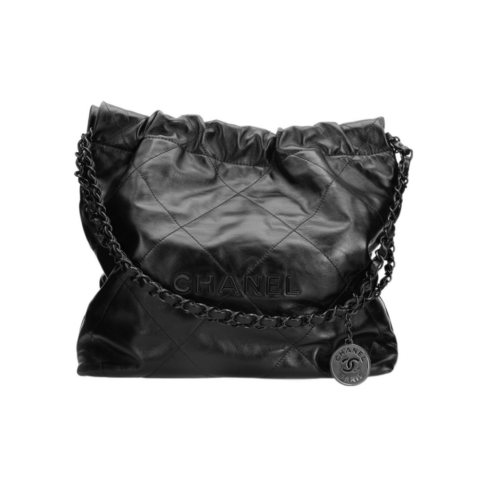Chanel All Black 22 Handbag