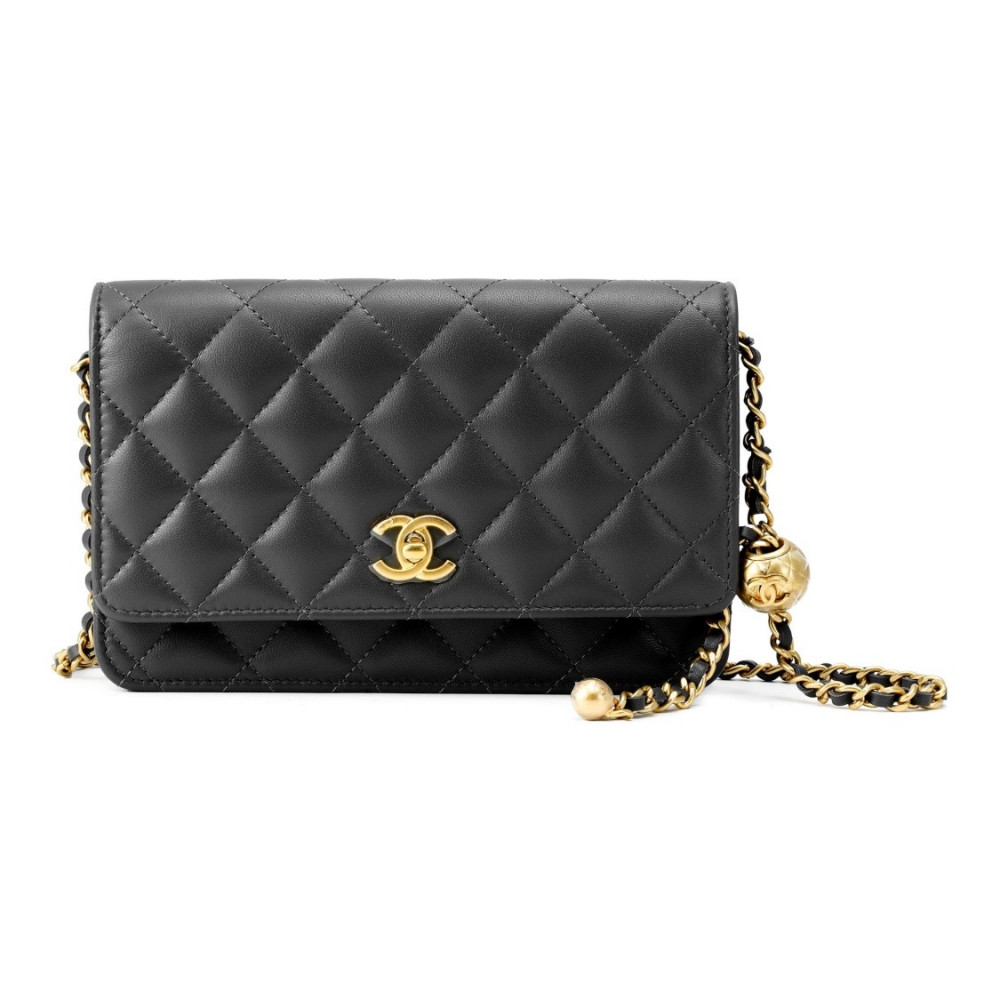 Chanel Gold Ball Sheepskin Woc Bag