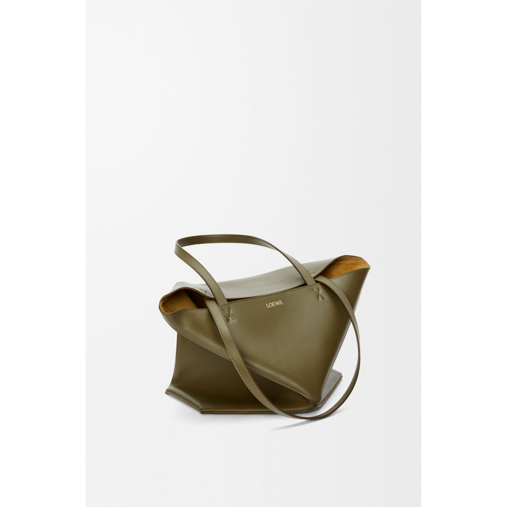Medium Puzzle Fold Tote In Shiny Calfskin Medium Puzzle Fold Tote In Shiny Calfskin