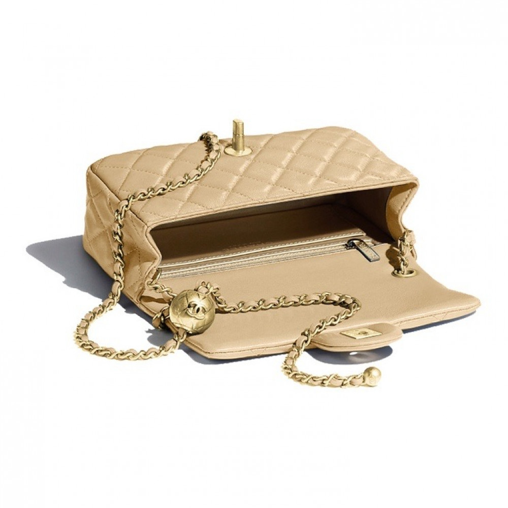 Chanel Classic Flap Bag Gold Ball